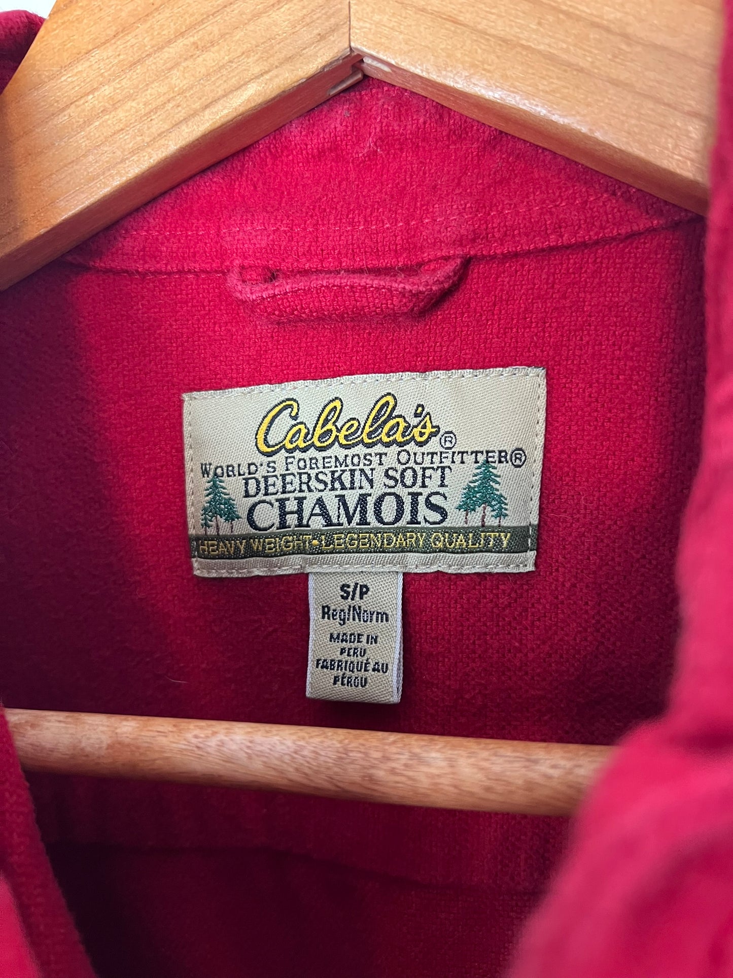 Cabela's Deerskin Soft Chamois Shirt Heavyweight - S