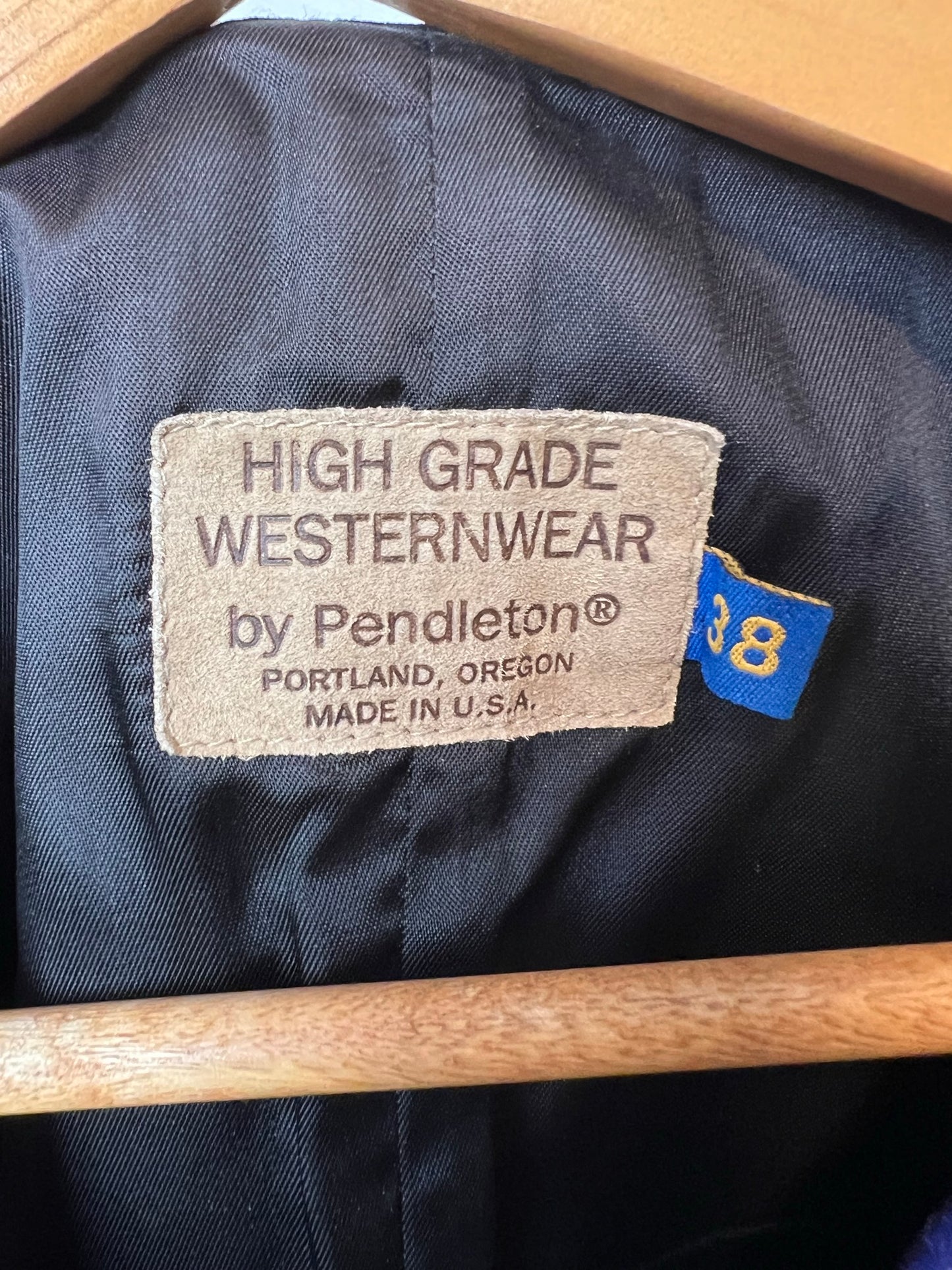 Pendleton High Grade Western Wear Aztec Print Vest - Size 38