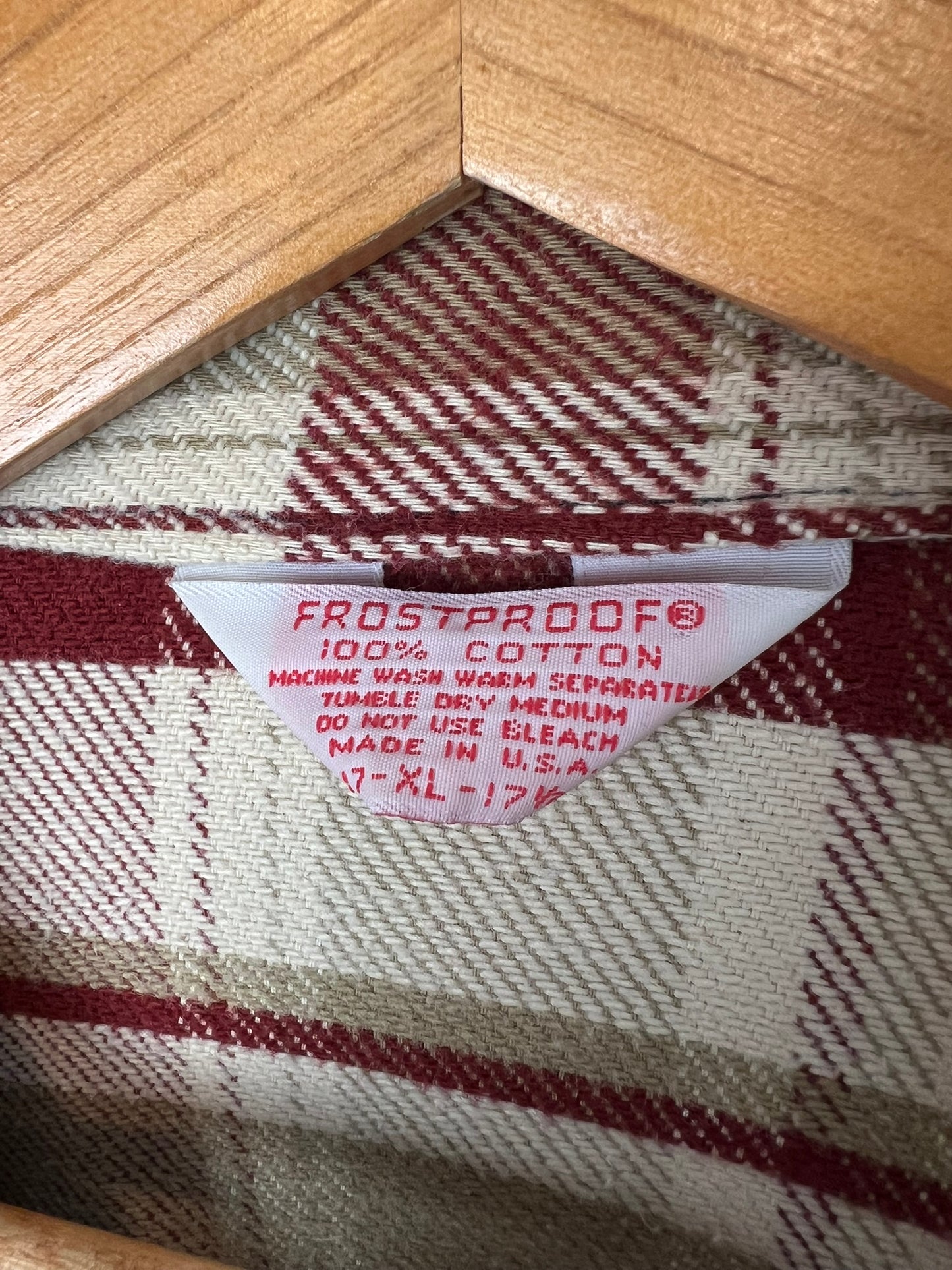 Frostproof Flannel Burgundy Plaid - XL