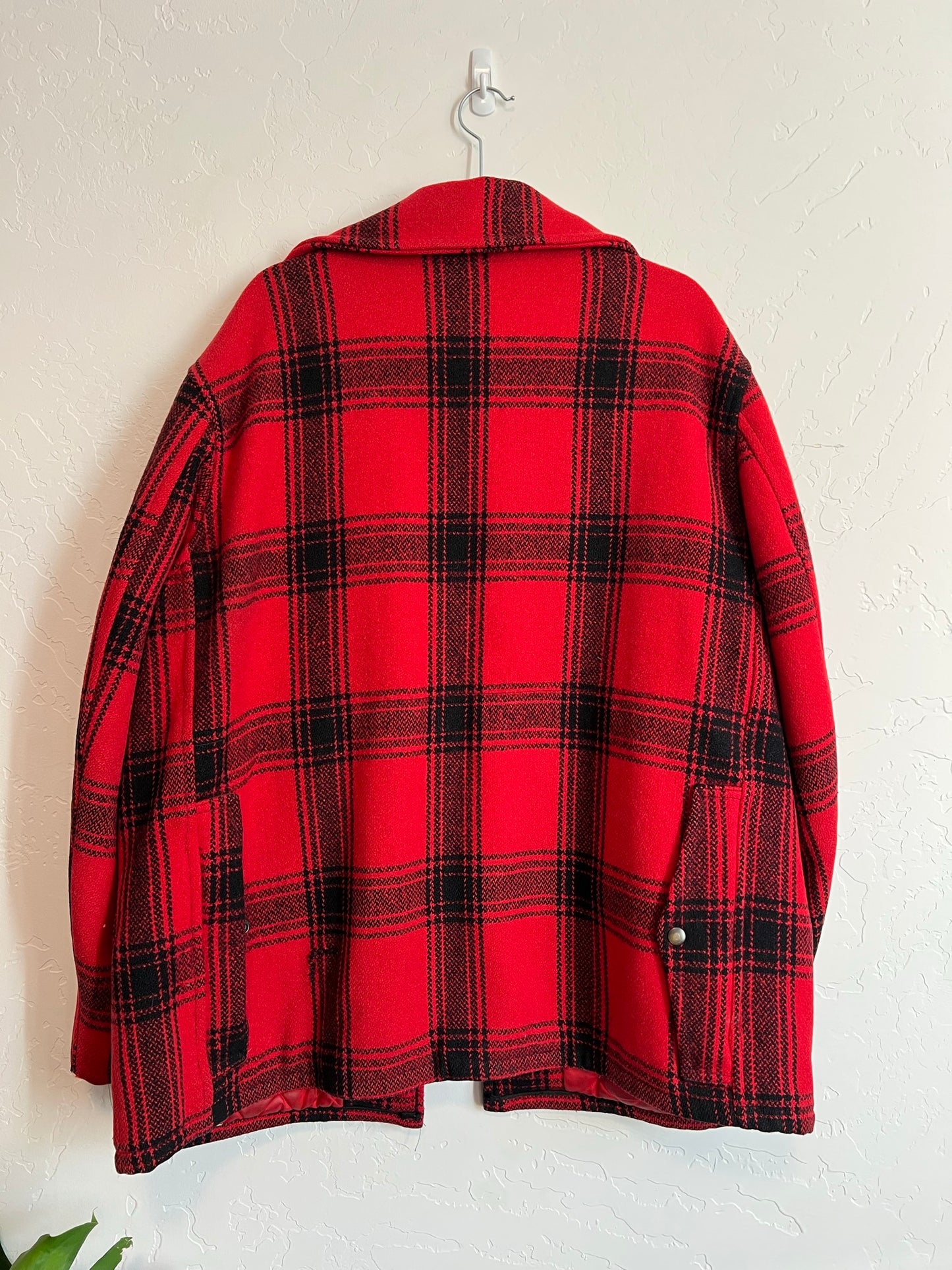 Woolrich Buffalo Plaid Wool Jacket with Quilted Lining - Size 46