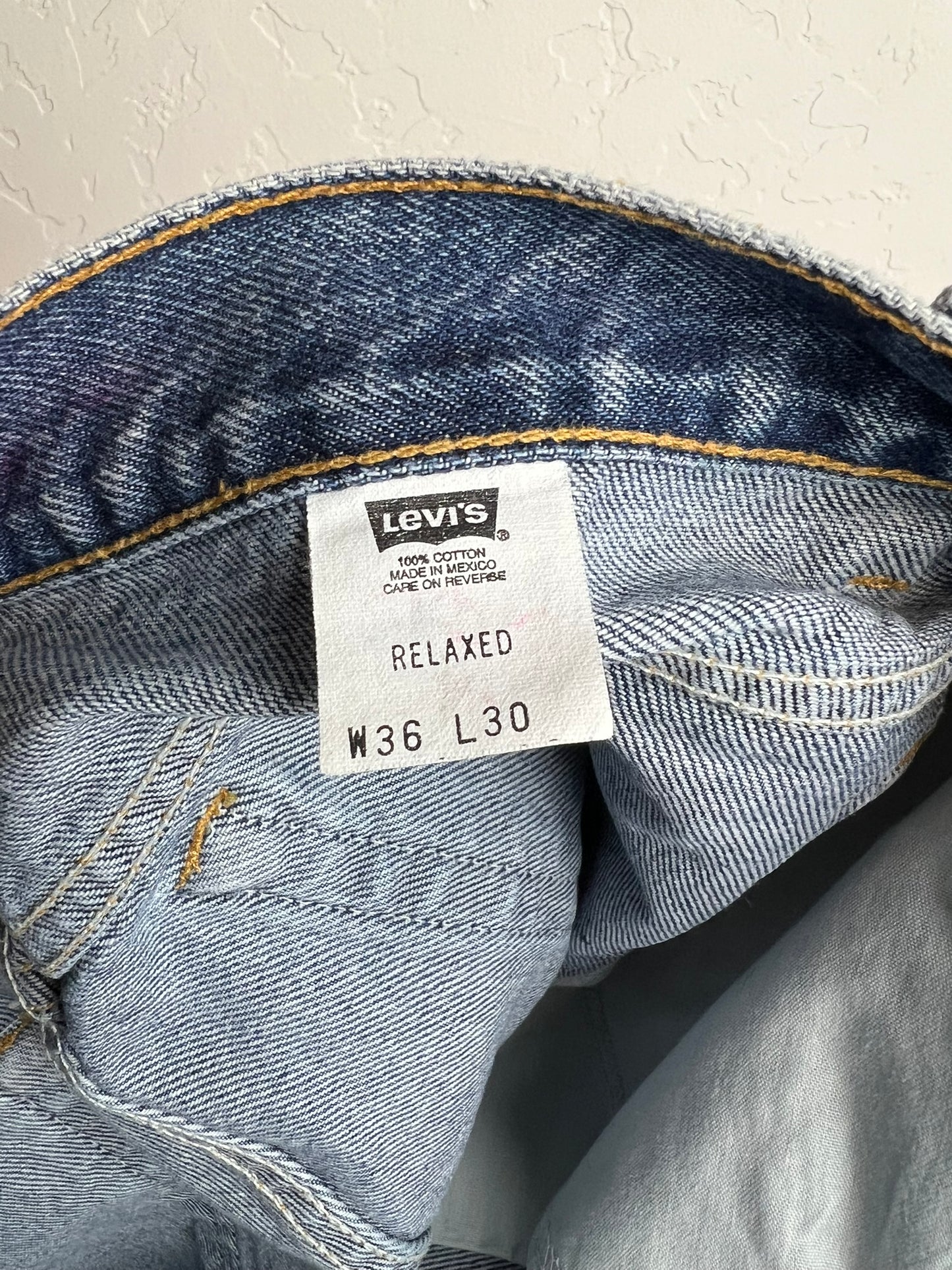 Levi's 540 Orange Tab Relaxed Jeans - W36