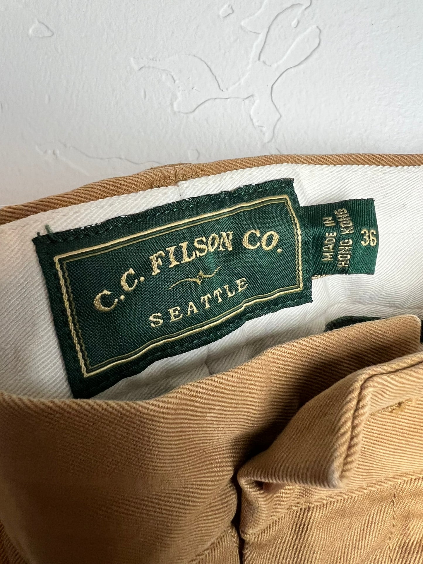 Filson Pleated Chino Trousers - 36