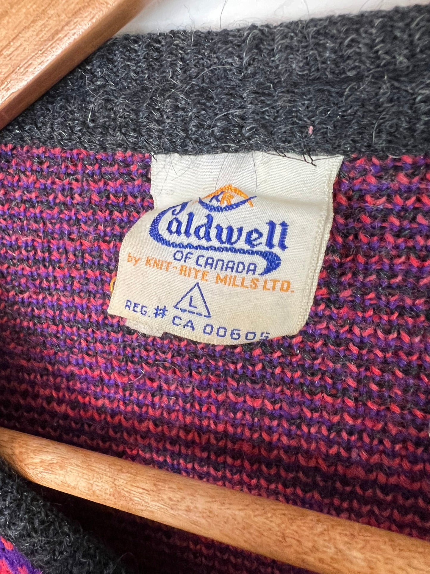 Caldwell of Canada Fair Isle Cardigan - L