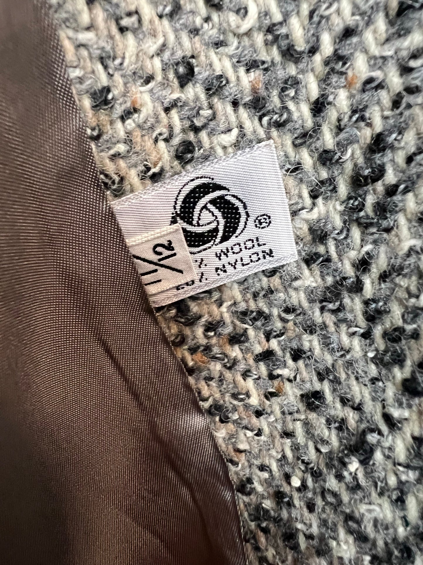 Forecaster of Boston Grey Herringbone Tweed Coat - Size 12