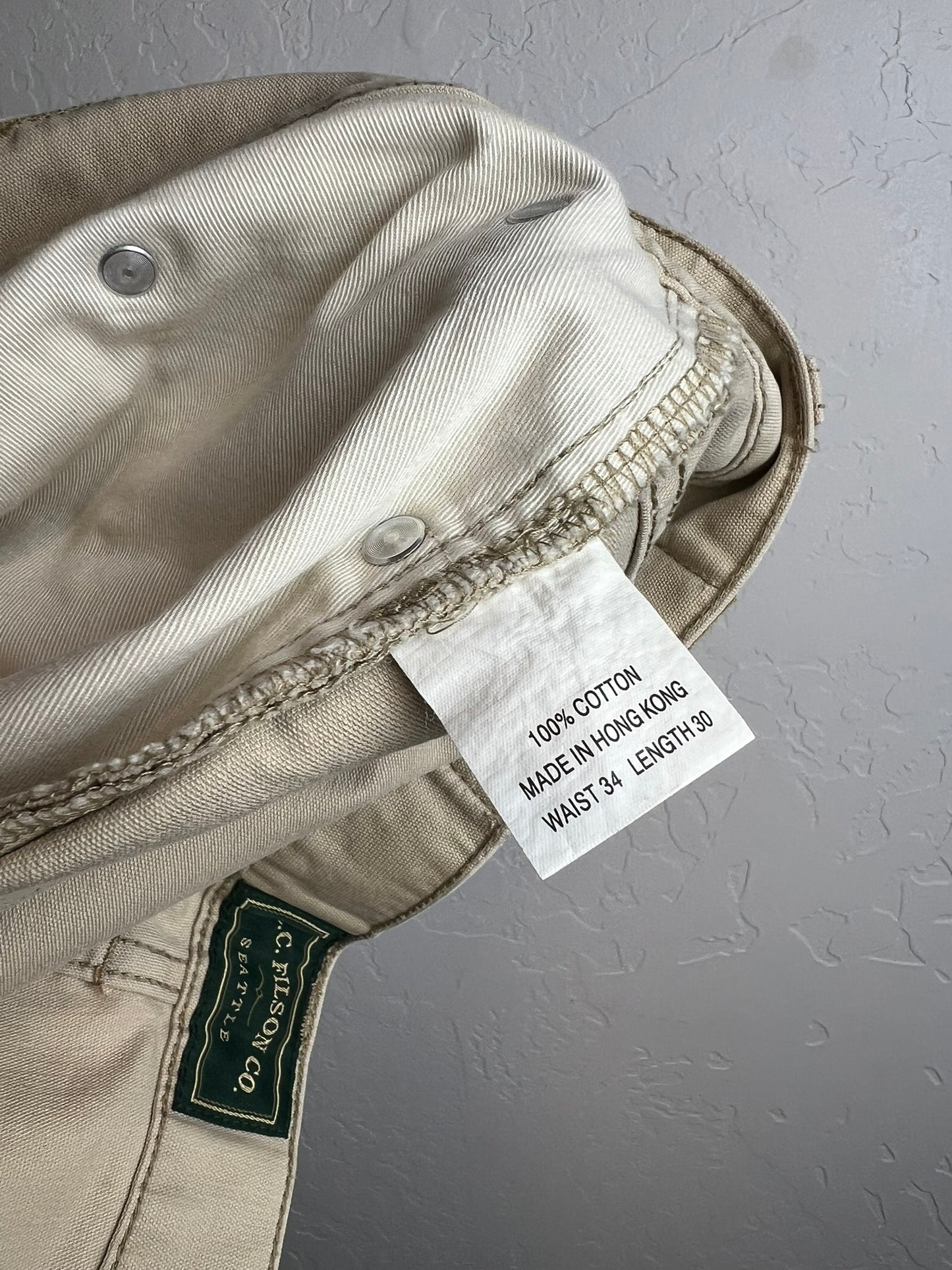 Filson 5-Pocket Cotton Pants - 34x30