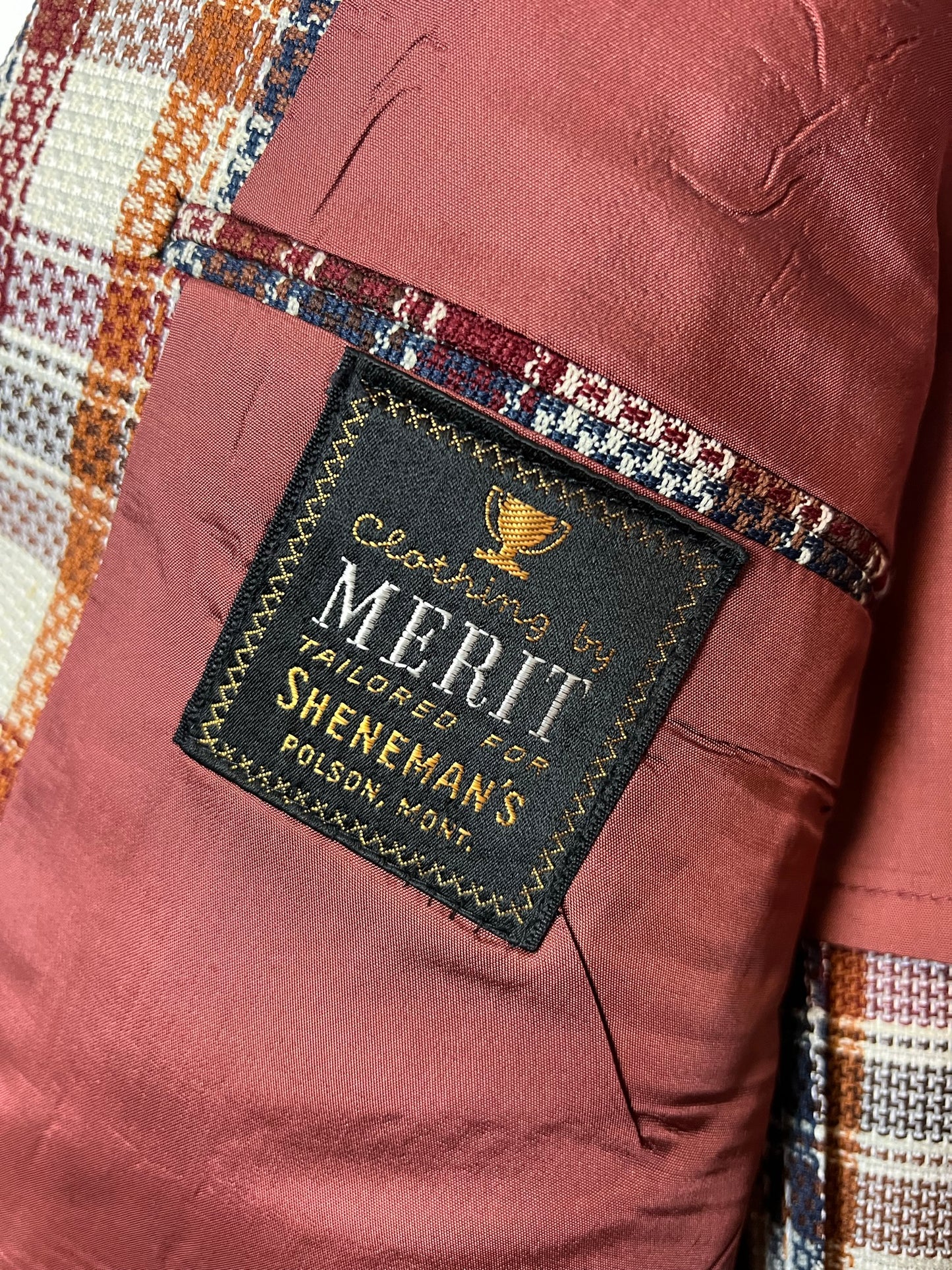 Merit for Sheneman's Plaid Wool Blazer - M