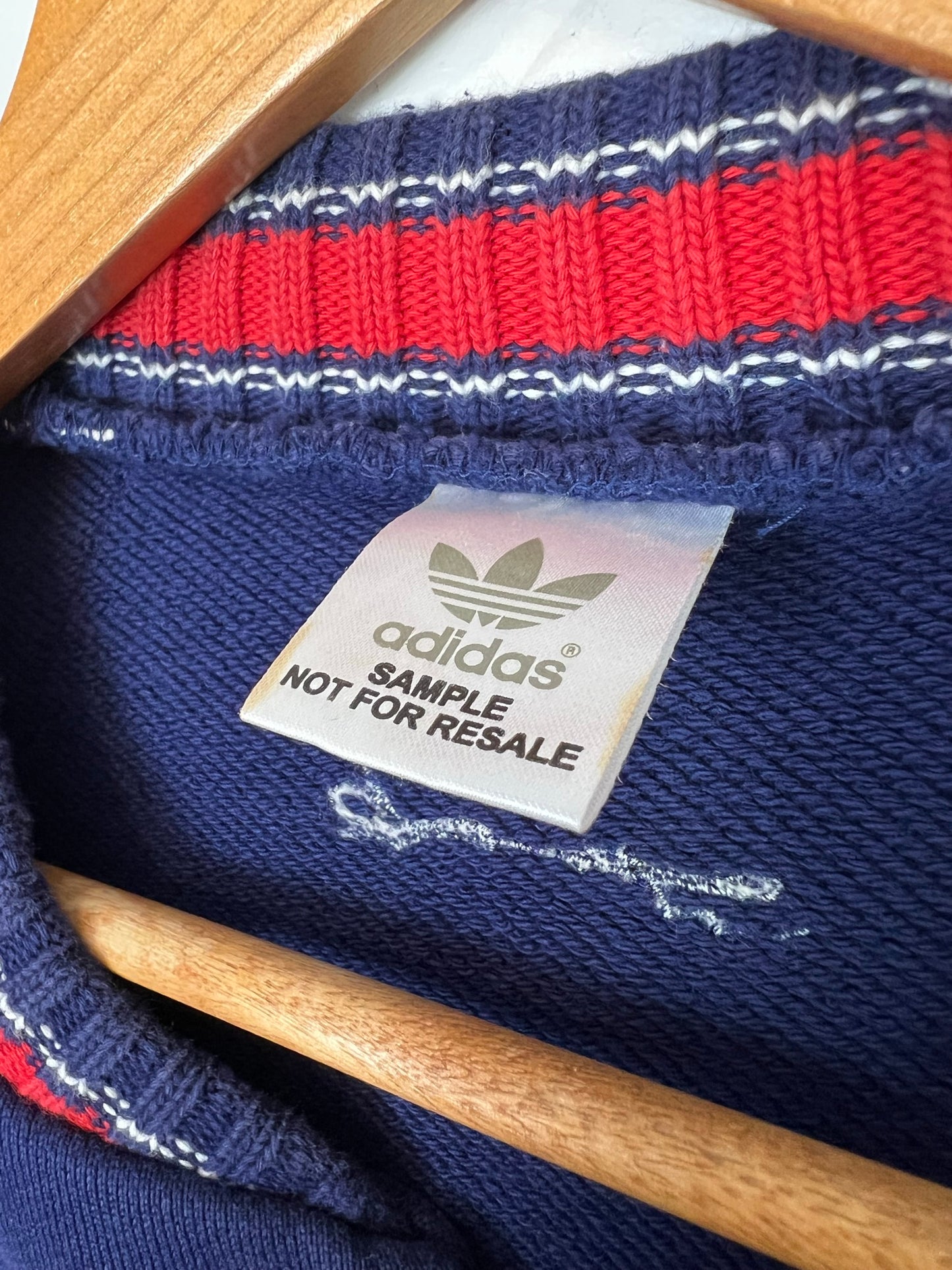 Adidas Sample Navy Varsity Track Jacket - Size S