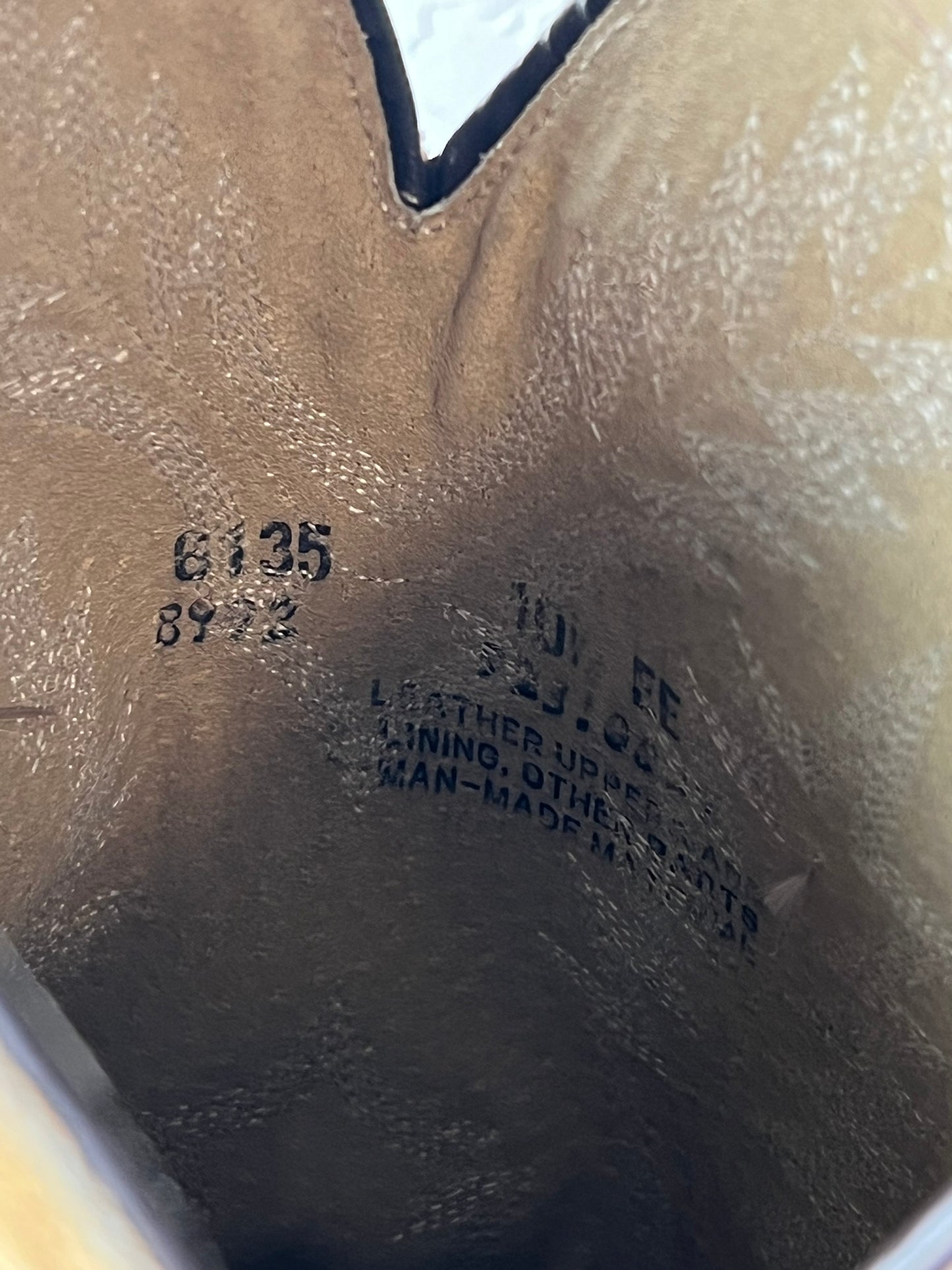 Suede Western Boots - Tan 10EE