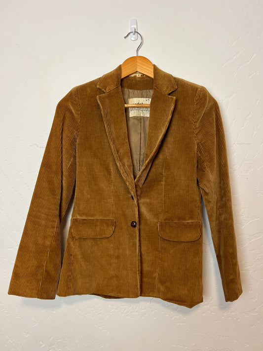 Vintage Camel Corduroy Blazer - Size 8