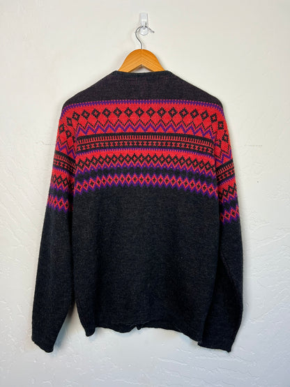 Caldwell of Canada Fair Isle Cardigan - L