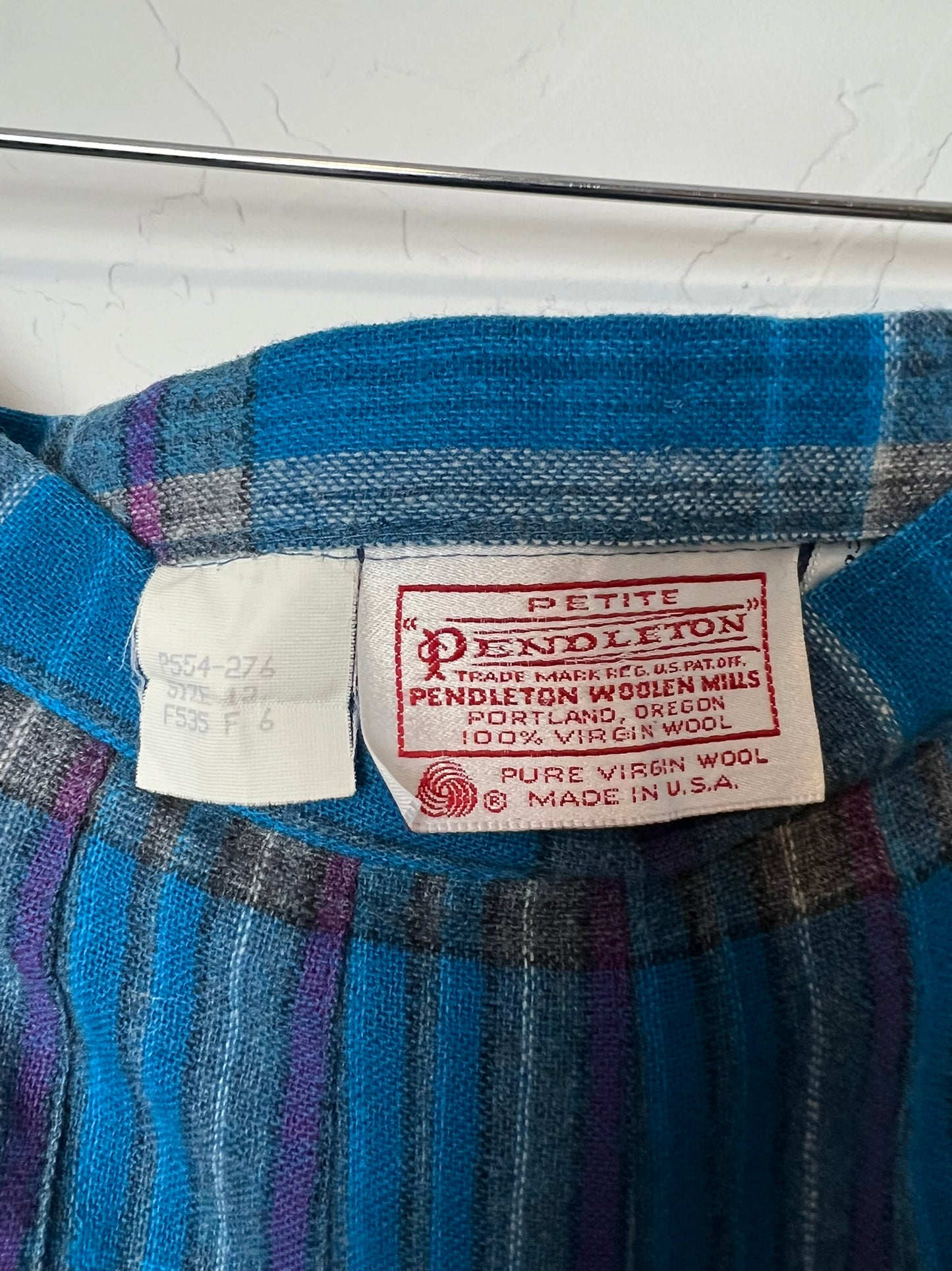 Pendleton Plaid Pleated Wool Skirt - 6P