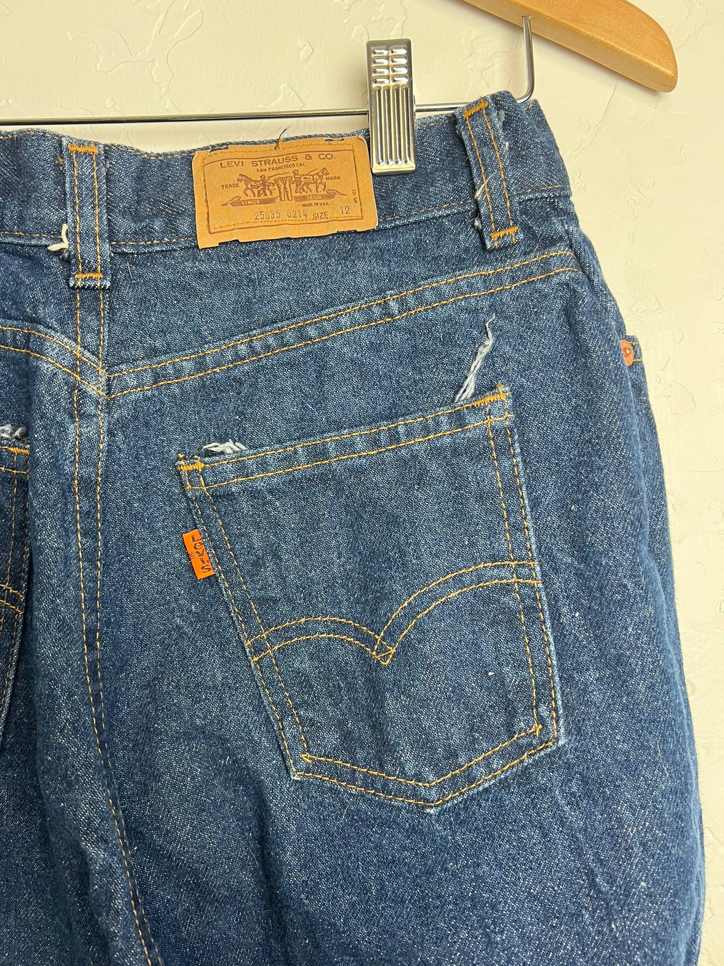 Levi's Orange Tab Talon Zip High-Rise Jeans 1970s