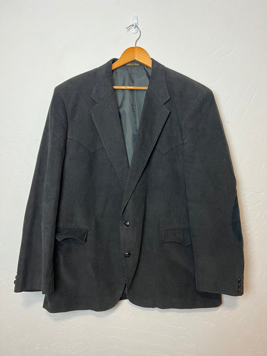 Circle S Black Corduroy Western Blazer - Size 50L