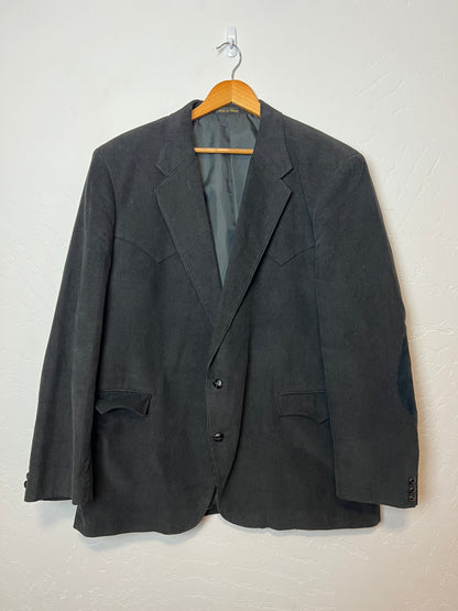 Circle S Black Corduroy Western Blazer - Size 50L