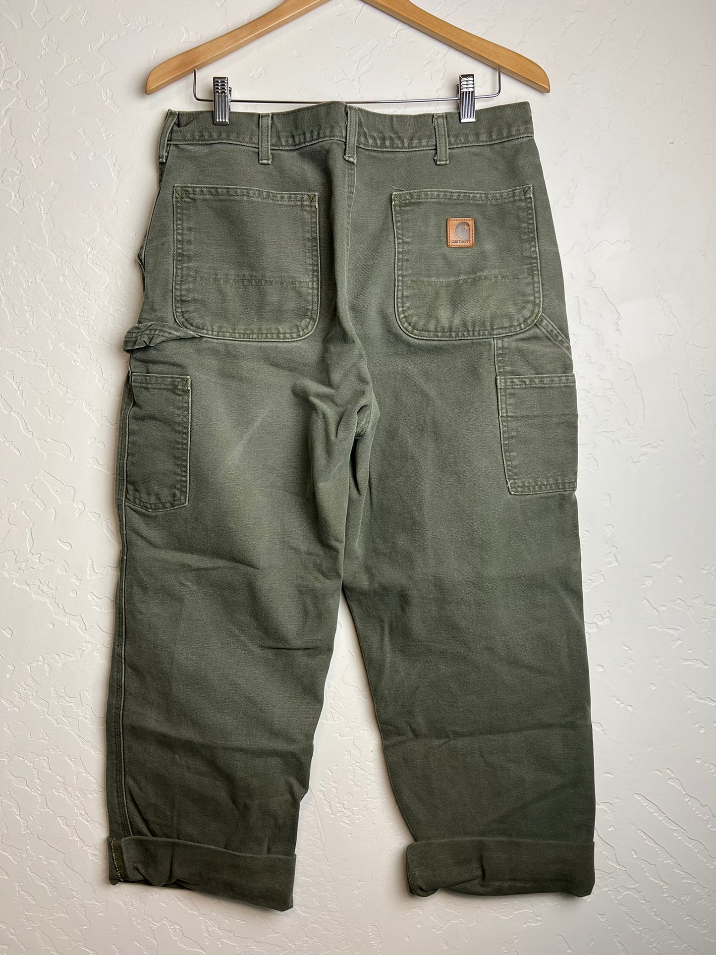 Carhartt B11 Moss Duck Work Dungaree - 34x32