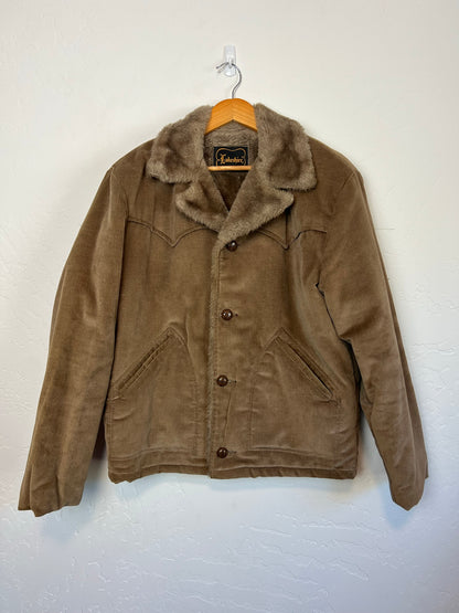 Lakeshire Faux Fur Lined Corduroy Rancher Coat - L