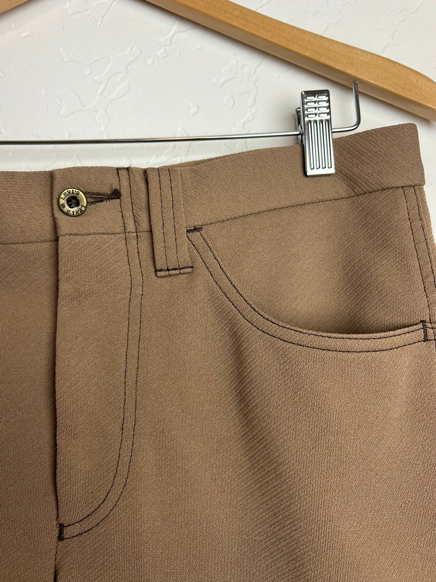 Levi's Panatela Camel Flared Trousers - 34