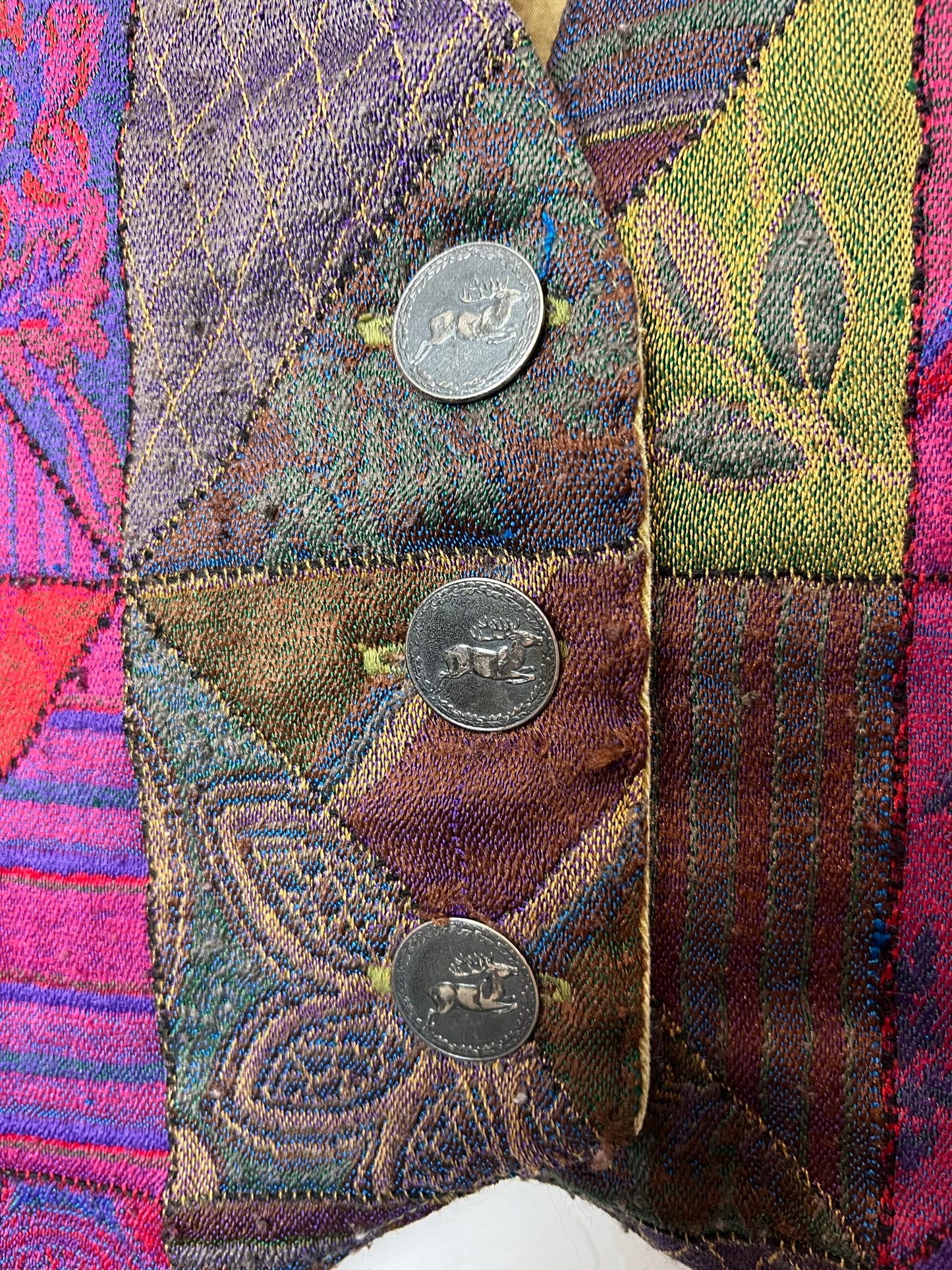 Vintage Patchwork Tapestry Vest