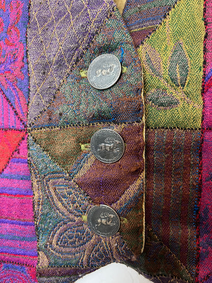 Vintage Patchwork Tapestry Vest