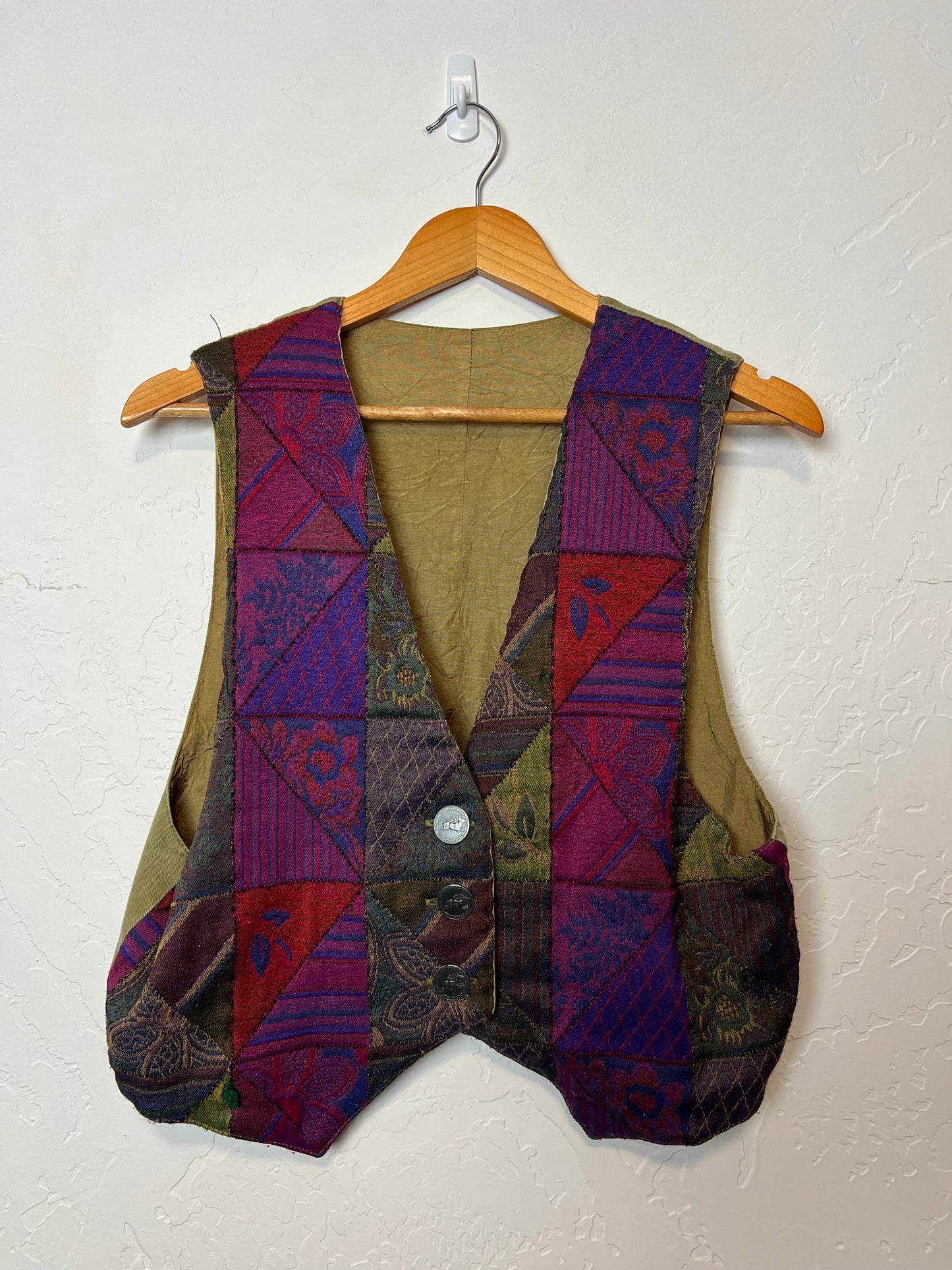 Vintage Patchwork Tapestry Vest