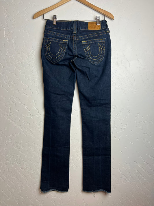 True Religion Bootcut Jeans Raw Hem - W25