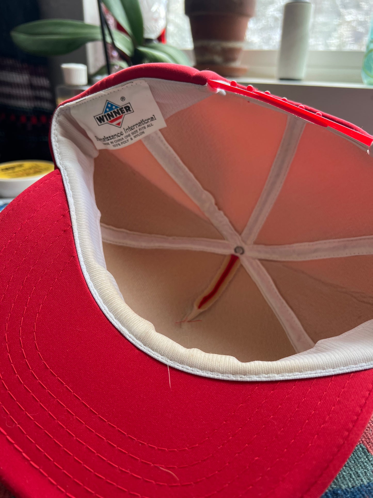 Atomic Auto Wrecking Red Trucker Cap - Vintage Americana