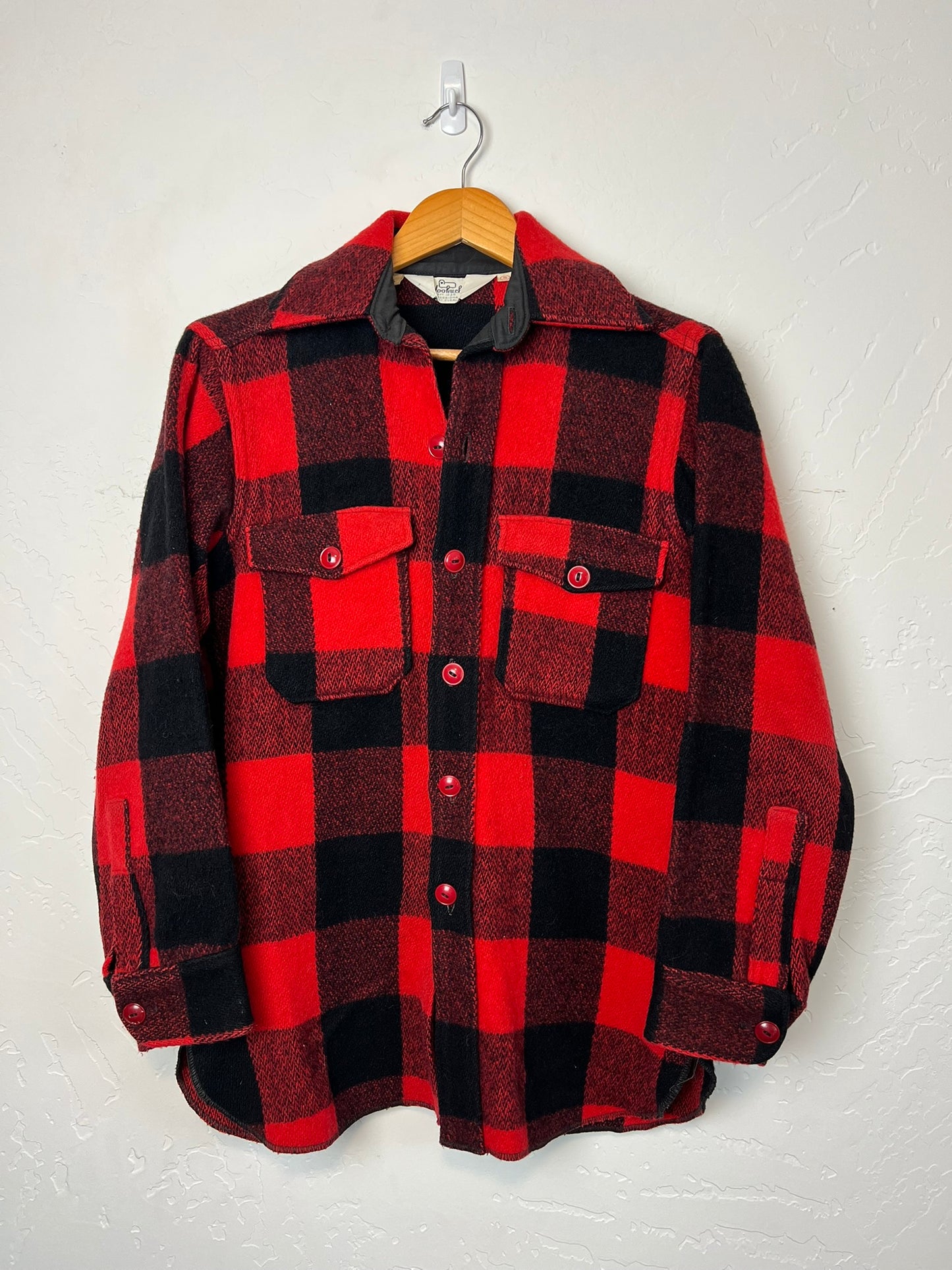 Woolrich Buffalo Plaid CPO Shirt-Jacket Red & Black - S