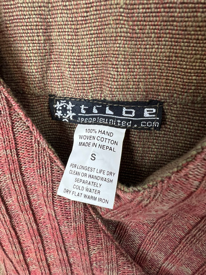 Tribe Hand Woven Cotton Wrap Jacket - S