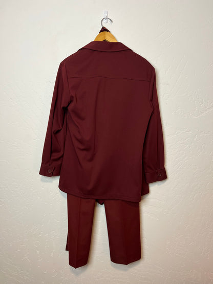 Haggar Burgundy Western Suit - Size 40