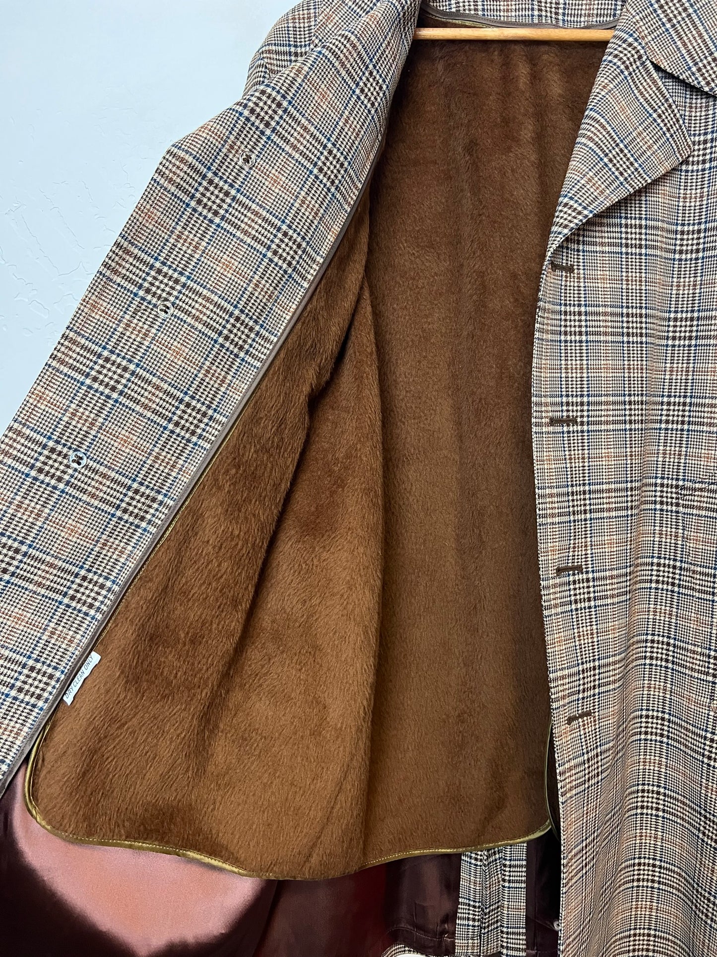 JCPenney Glen Plaid Sport Coat with Faux Suede Elbow Patches - Size 42