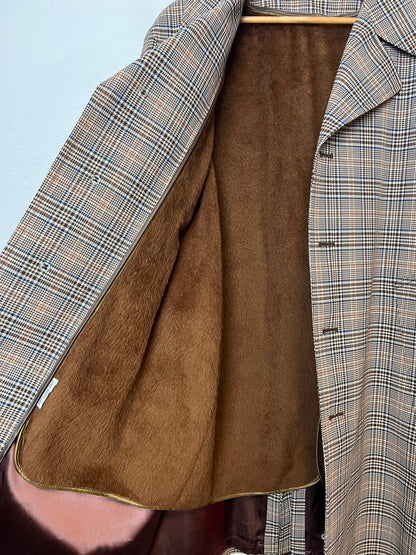 JCPenney Glen Plaid Sport Coat with Faux Suede Elbow Patches - Size 42