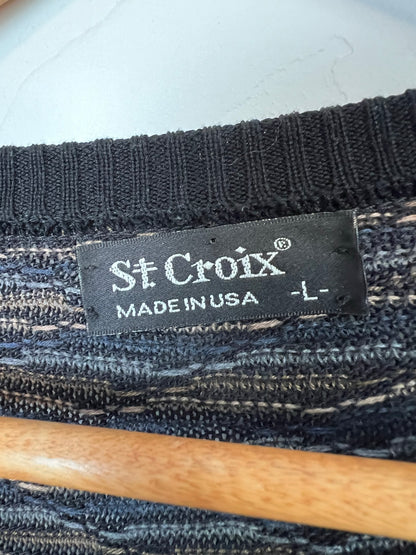 St. Croix Geometric Knit Sweater - Size L