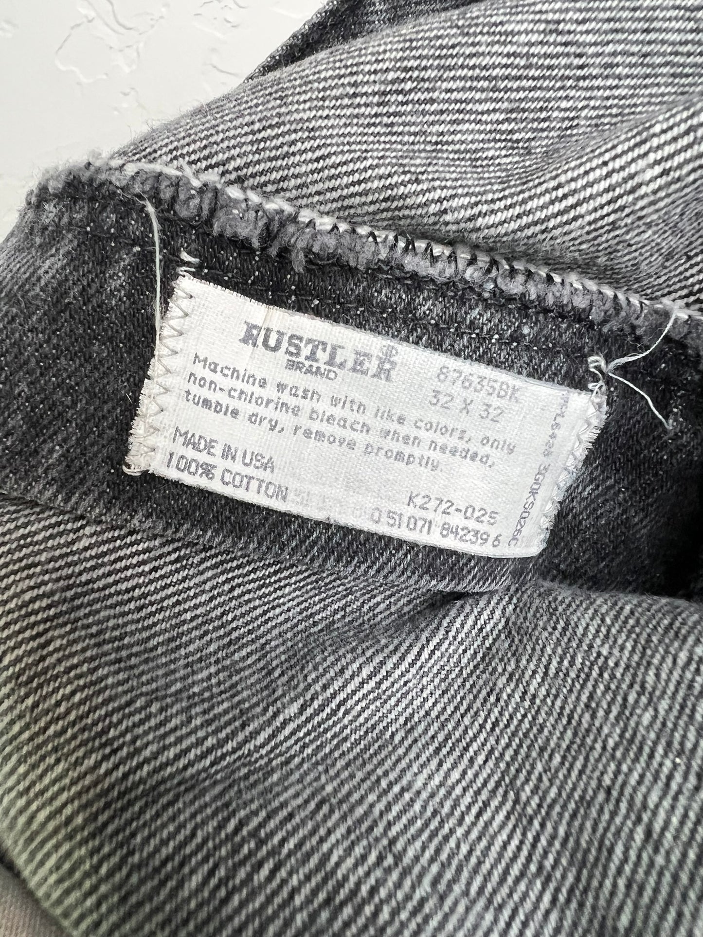 Rustler Legendary Gold Faded Black Jeans USA - 32x32