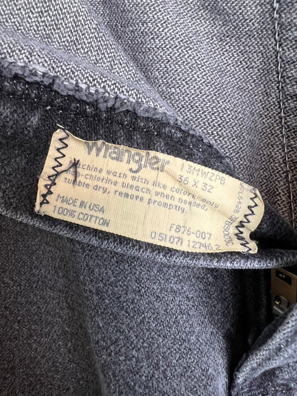 Wrangler 13MWZPB Cowboy Cut Faded Black Jeans - 36x32