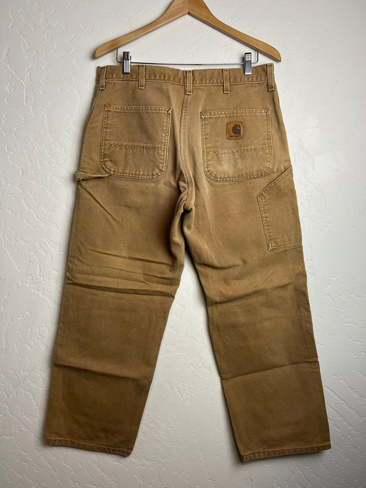 Carhartt B11 Brown Duck Work Dungaree Union Made - 36x30