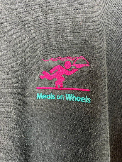 Meals on Wheels Embroidered Crewneck - L