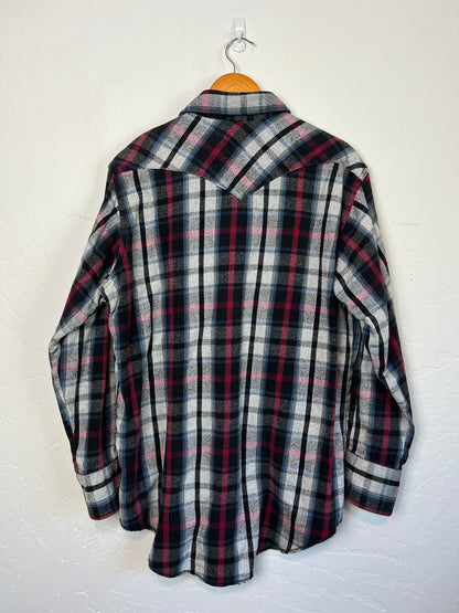 Wrangler Western Pearl Snap Flannel - XL