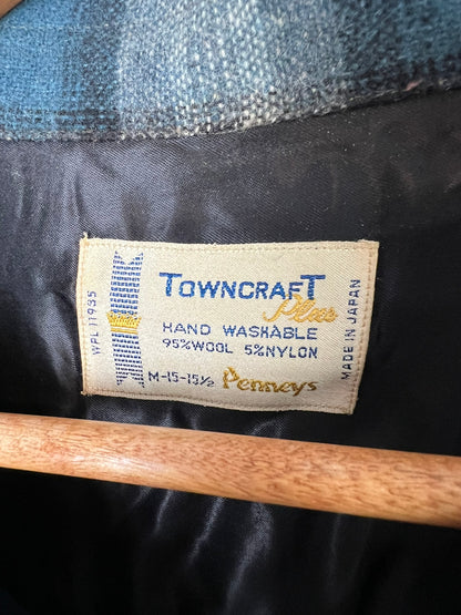 Towncraft Plus by Penneys Wool Plaid Board Shirt - M