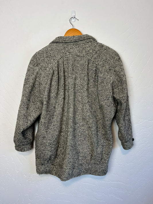 Ferncroft Herringbone Tweed Coat - Size 8