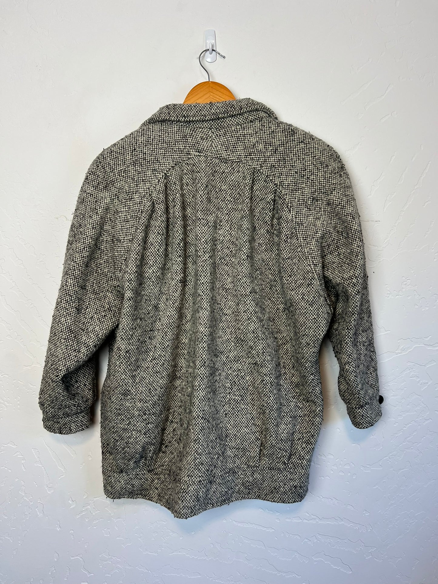 Ferncroft Herringbone Tweed Coat - Size 8