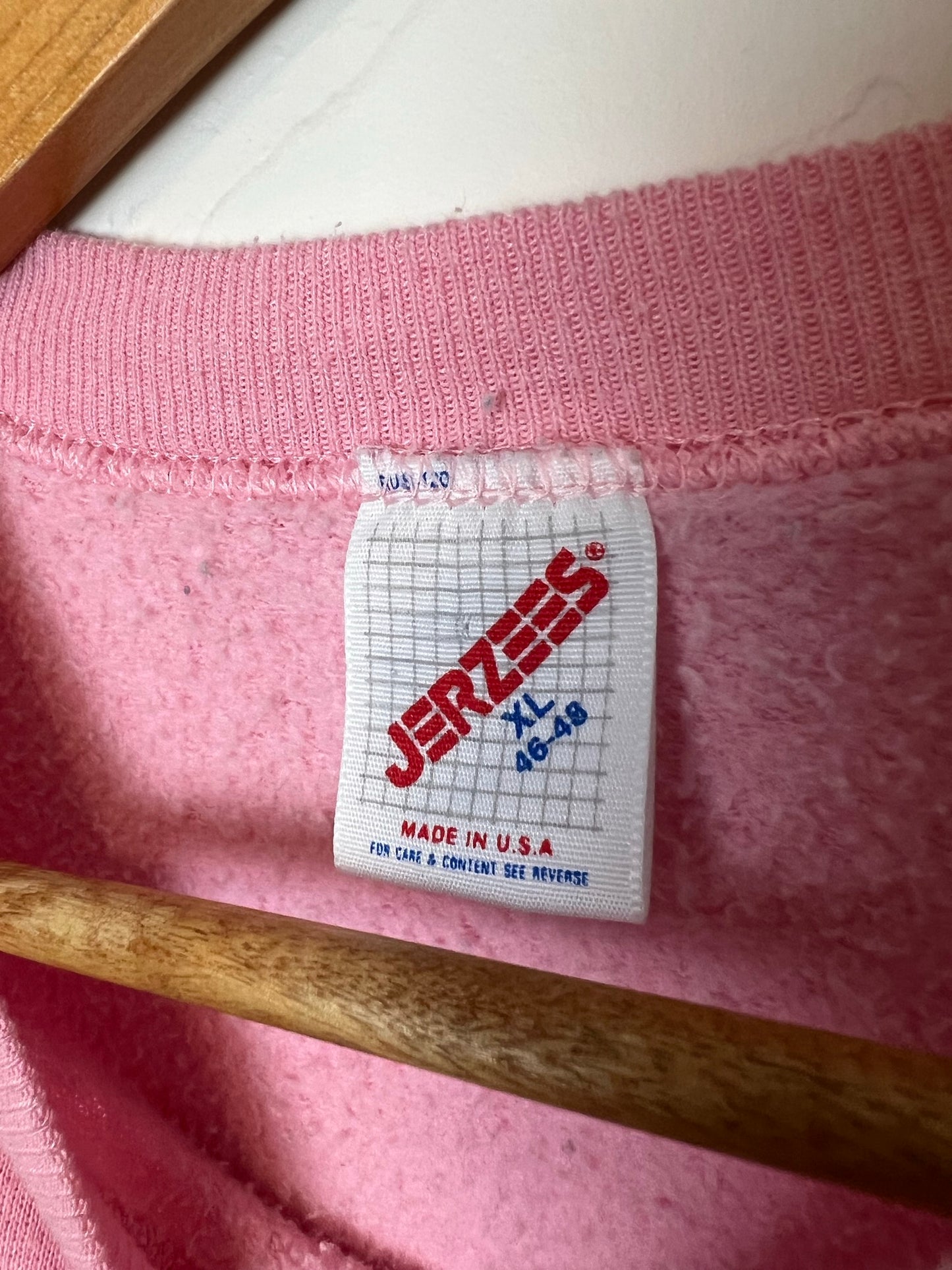 Airwaves 1987 Pink 'Dear Santa, I Want It All' Christmas Sweatshirt - Size XL