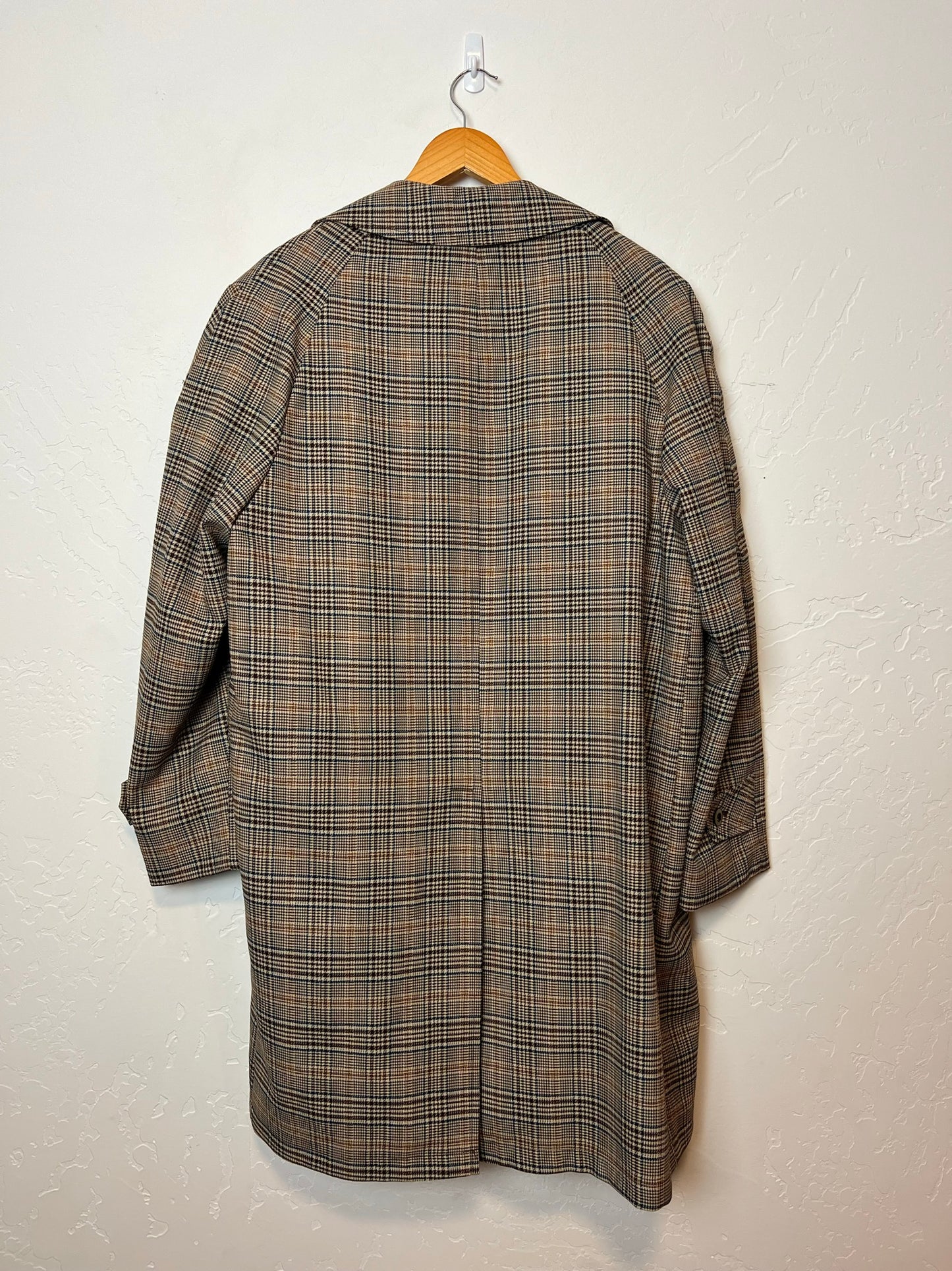 JCPenney Glen Plaid Sport Coat with Faux Suede Elbow Patches - Size 42