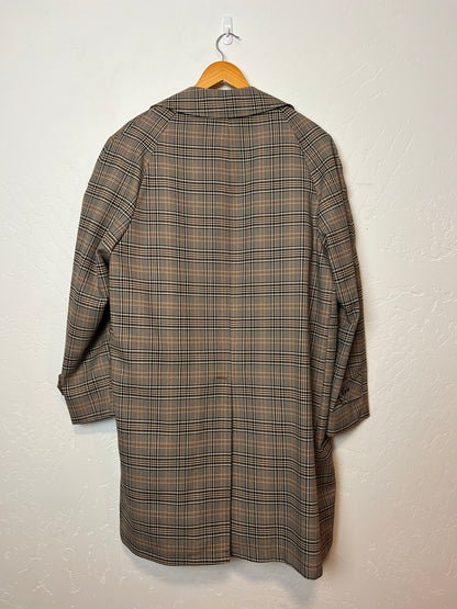 JCPenney Glen Plaid Sport Coat with Faux Suede Elbow Patches - Size 42