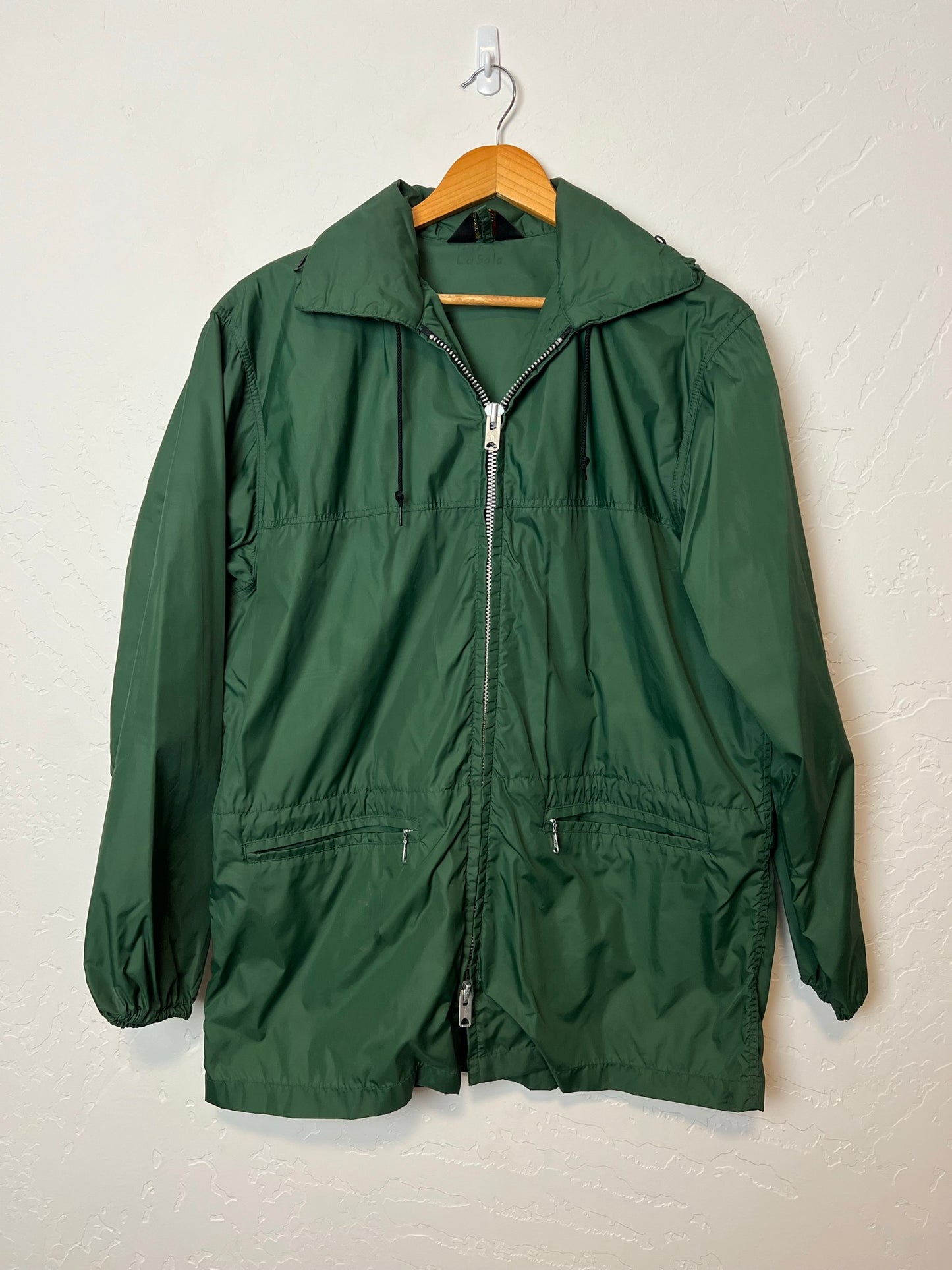 Sportcaster Hunter Green Nylon Windbreaker - Size L