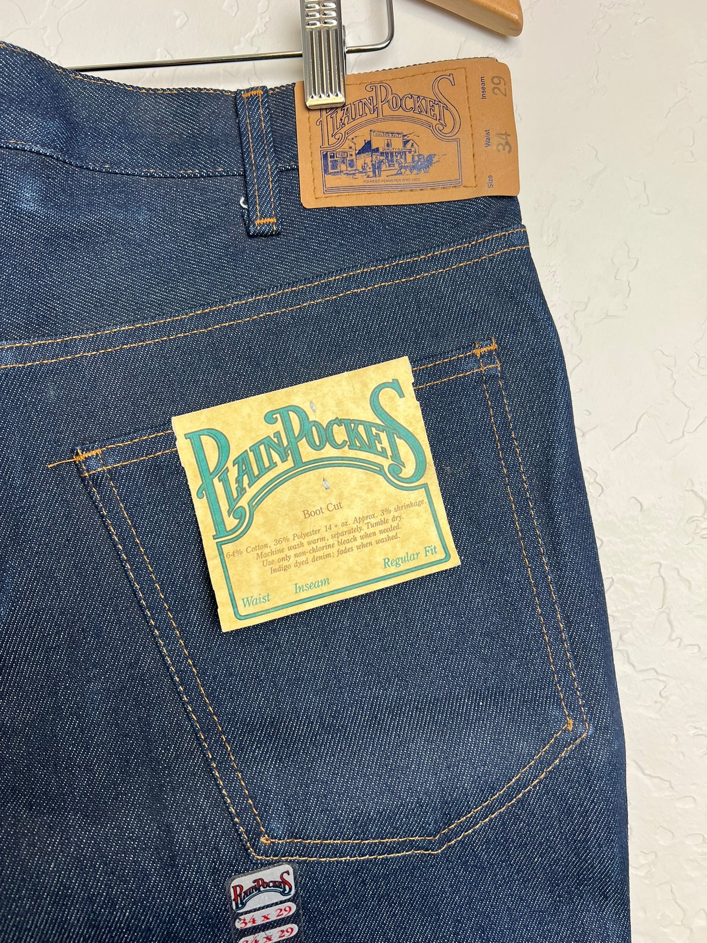 Plain Pockets Deadstock Bootcut Jeans - 36x30