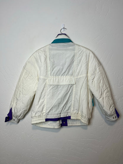 Mixed Blues White Snow Jacket - Size M