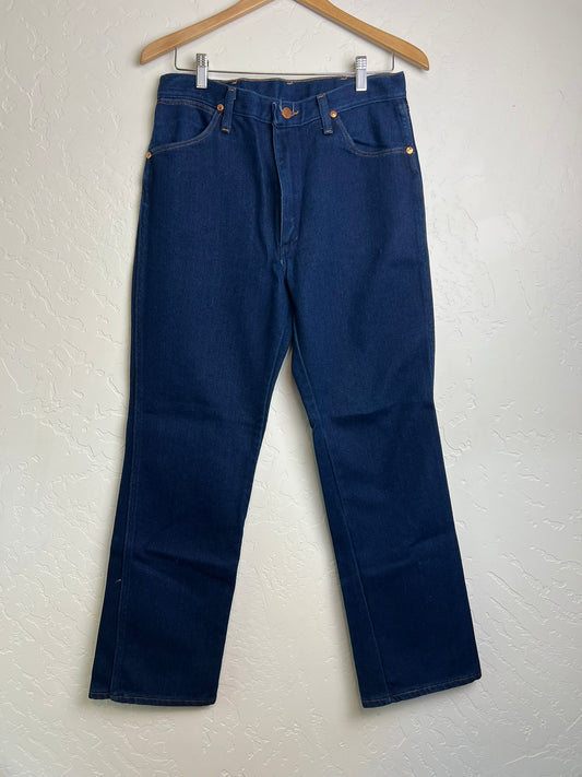Wrangler Dark Wash Boot Cut Jeans - 34x30