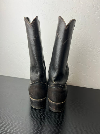 Justin Black Roper Boots - US 9D