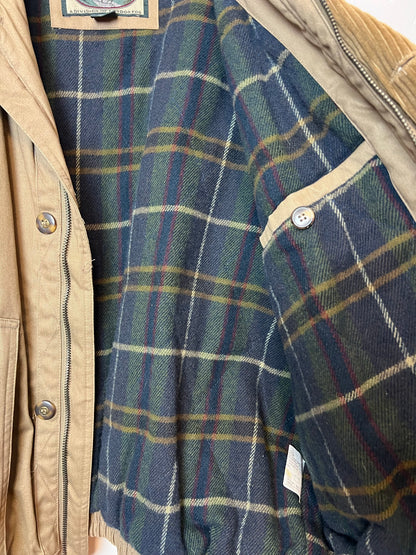 Pacific Trail Olive Field Jacket with Plaid Flannel Lining - Size XL