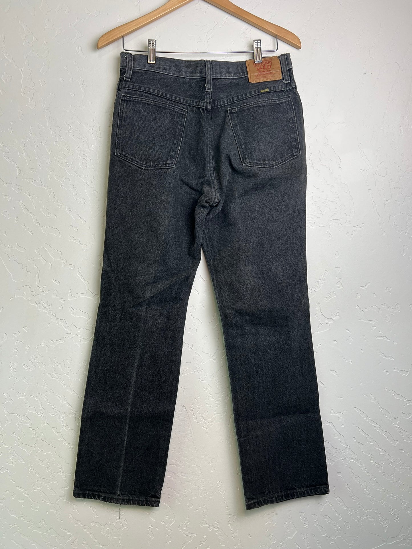 Rustler Legendary Gold Faded Black Jeans USA - 32x32